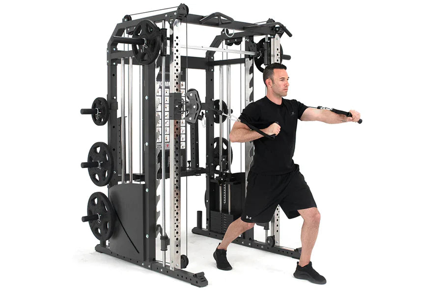All-in-One Power Rack Functional Trainer Cable